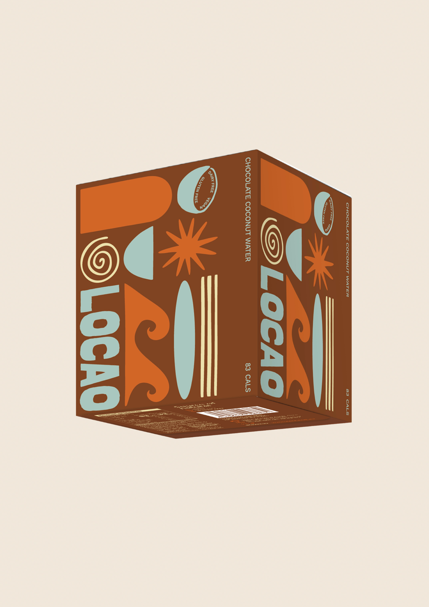 LOCAO chocolate coconut water three 4 packs to make 12 pack 250ml cans
